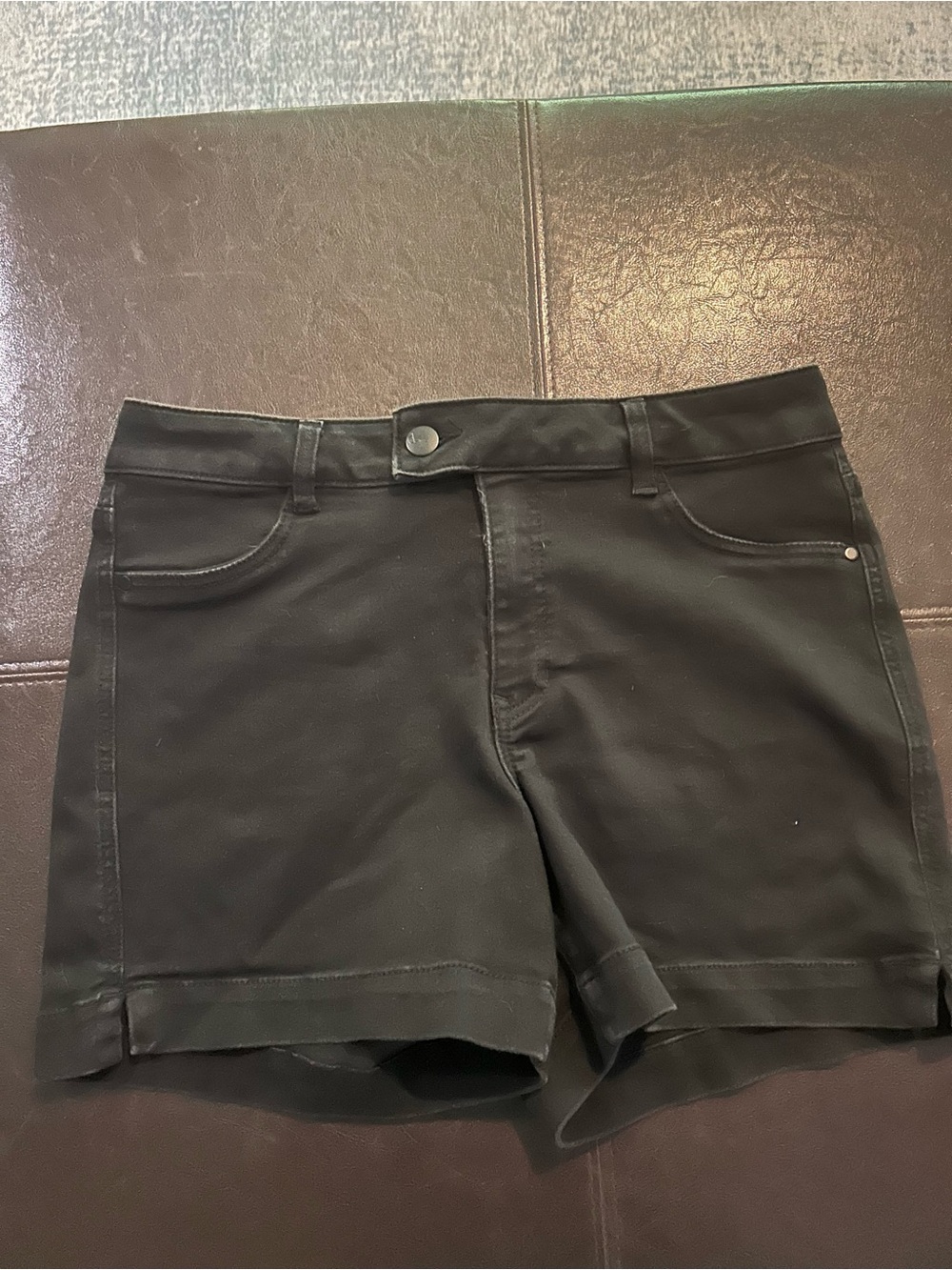 d. jeans Black Women's Denim Shorts - Classic High Waist